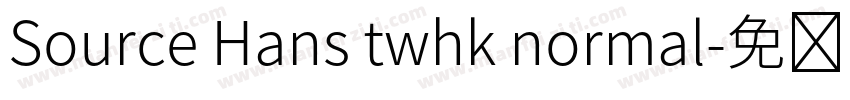 Source Hans twhk normal字体转换